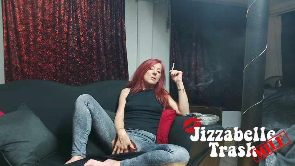 Ripped Jeans SMOKING Fuck milf Jizzabelle Trash