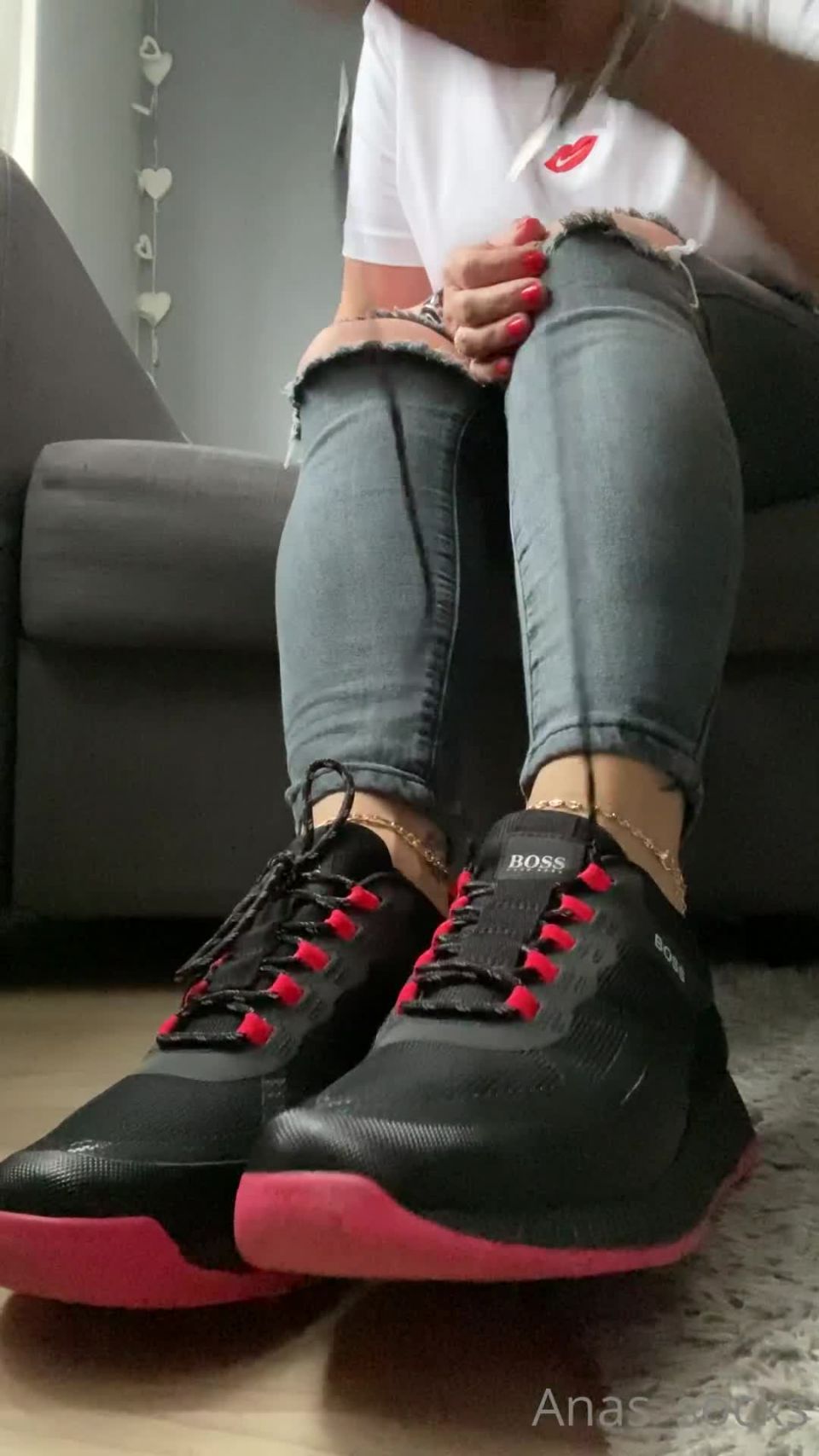 xxx video 35 anas socks 23-05-2021-2116736271-Black NIKE socks JOI - foot - feet porn crossdresser foot fetish