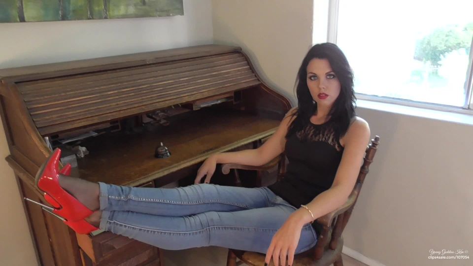 clip 32 impregnation fetish porn femdom porn | Young Goddess Kim – Pantyhose Foot butler | jeans fetish