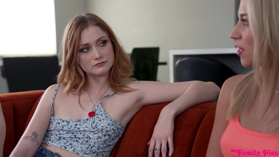 free video 21 smoking blowjob Madison Summers & Scarlet Skies - My Step Sisters Cake, threesome on blonde porn