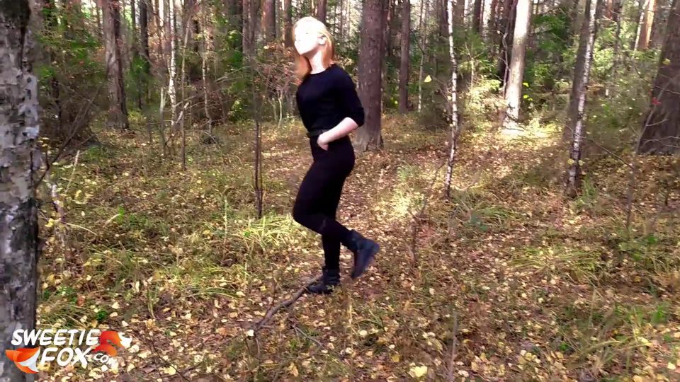 Redhead Girl Sucked And Hard Fucked In The Forest