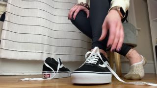 Sizetensolemates () - black vans sweaty peds joi jerk off while i show off my new sneakers and socks 30-11-2020