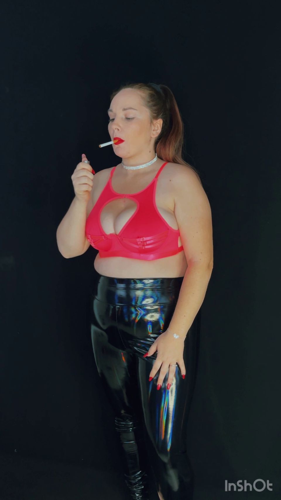 Smoking, Latex & Massive Boobs