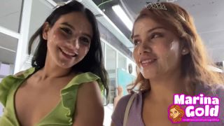 online video 19 Marina Gold, Min Galilea - Birthday Bukkake Cumwalk! (HD) - onlyfans.com - femdom porn nose fetish