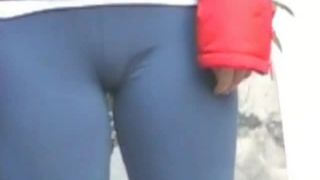 Perfect female cameltoe  video