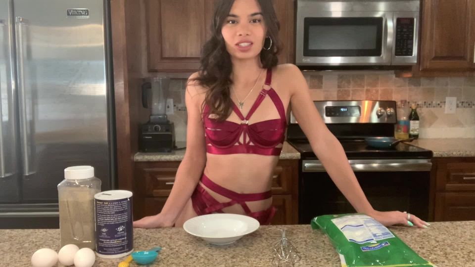 porn clip 40 Goddess Montera – Cooking with Cummies, riley reid femdom on femdom porn 