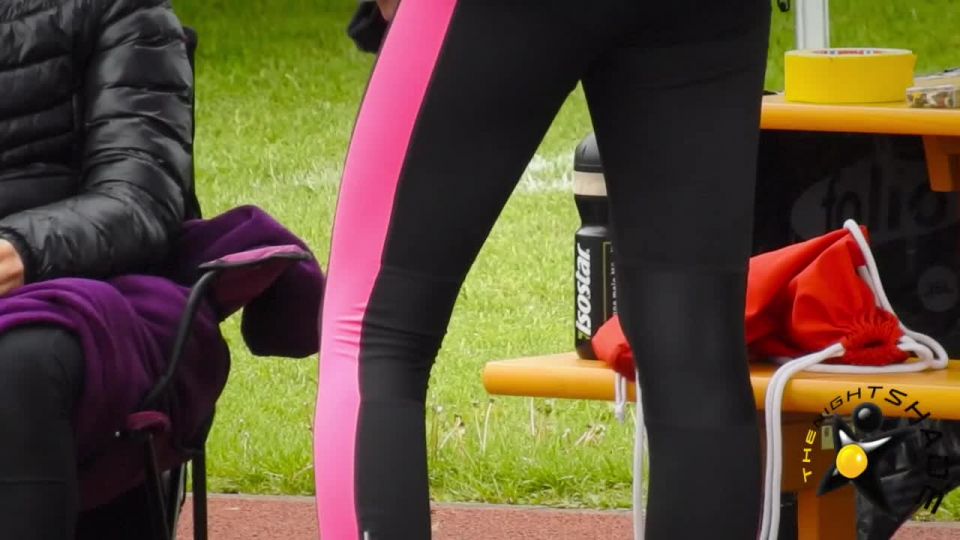 Voyeur - Teen High Jumper In Tight Spandex,  on voyeur 