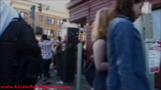 porn clip 32 Folsom Street Fair Public CBT - Lightpost FemDom Ballbusting Humiliation on bdsm porn femdom bi slave