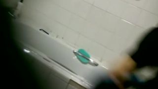Sweet teen girl is spied in the  shower