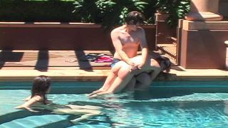 MP4/SD – Spanked In The Pool!!!