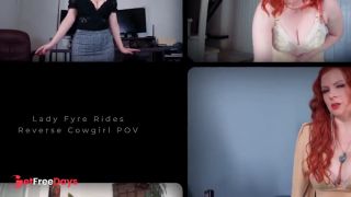 Pov Redhead Riding Reverse Cowgirl Compilation
