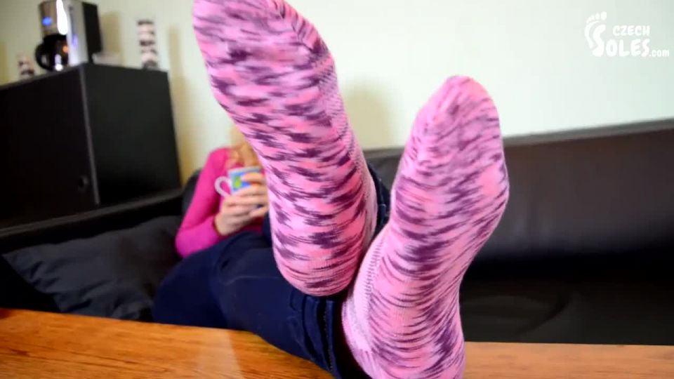 Czech SolesPaid Socks Sniffing Session, POV (Sock Worship Pov, Teen, Stinky Socks) - 720p