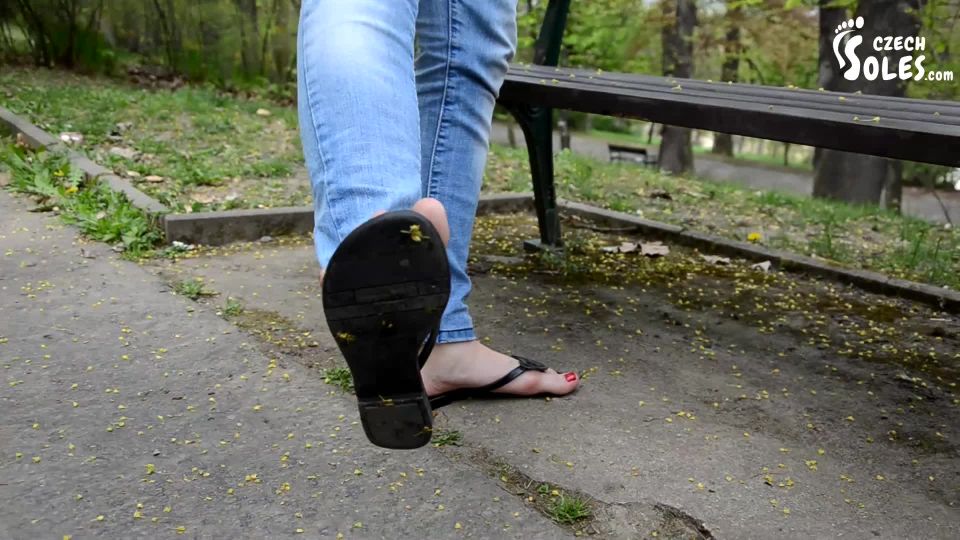 free adult clip 23 fur fetish Czech Soles – Barefoot Flip Flops At Park, femdom pov on pov