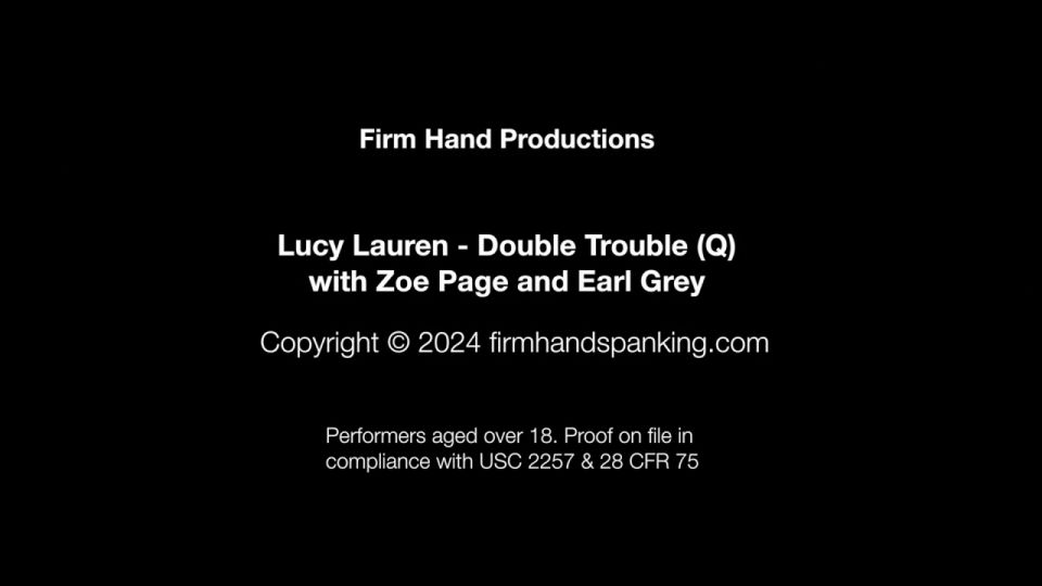 online adult clip 37 FirmHandSpanking – Lucy Lauren – Double Trouble – Q, tape fetish on fetish porn 