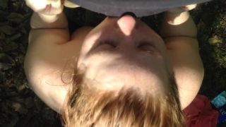 bbw boobs tits mature blowjob porn | Playfullilgirl – Pfl Outdoor Bj | redhead