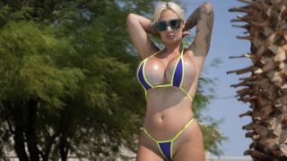 clip 35 Winter Rae – 2200cc Fake Titty Sunbathing Public 4K - tanning lotion - hardcore porn barbie big tits