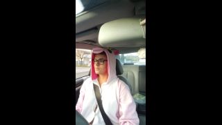 French Teen In Unicorn Sweatwear Drive Boobs Out By Vic Alouqua 1080p