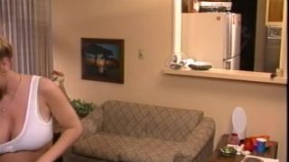 Samantha Gets Fucked By Peter Who Screws Her Tits Before Cumming Hard