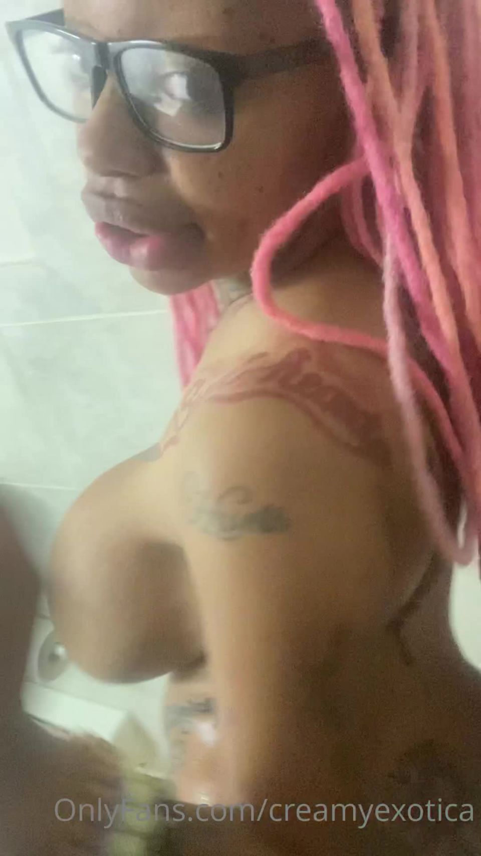 Creamyexotica () - he recorded me in the shower after my shower twerk 03-06-2021