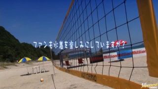 Awesome Beach volleyball player Rika Asao gets hot and sweaty and a mouthfulof spunk Video Online international Rika Asao