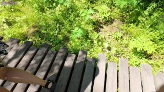 Letty Black - Remote controled vibrator in park - Sweet milf gets an orgasm