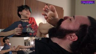 video 21 Footpunkz – Non-Binary Jett’s Foot Worship Handjob, long hair fetish porn on fetish porn 