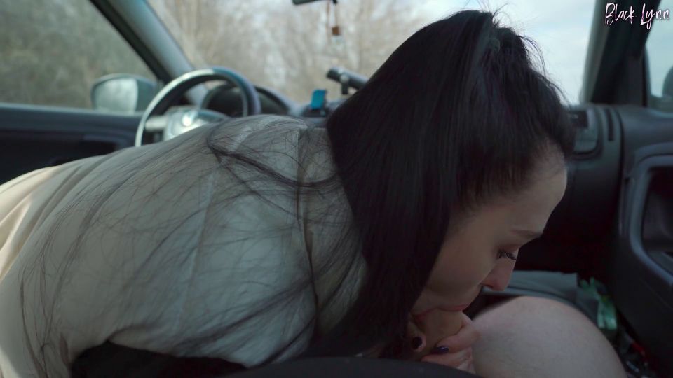 Onlyfans - Quickie Public Car Blowjob And Cum Swallow Black Lynn - Oral