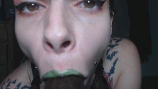 adult xxx clip 12 DamnedestCreature – Lime Green Lipstick vs BBC - goth - big ass porn best amateur sex