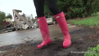 porn clip 24 Evil Bitch - Princess Brook - Muddy boot and foot treat on fetish porn femdom queening