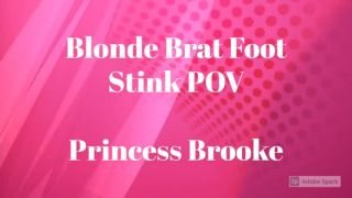 free adult clip 34 Princess Brooke – Blonde Brat Foot Stink POV - jerkoff instructions - femdom porn pantyhose fetish porn