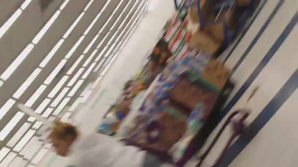 Young latina milf in the supermarket