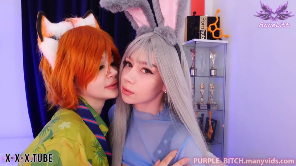  Russian Girls Cosplay, Lesbian, Girl, Anal, Russian Girls, Dildo Purple Bitch, Annelitt - Cosplay Girls Try Double Anal SiteRip  Purple Bitch 