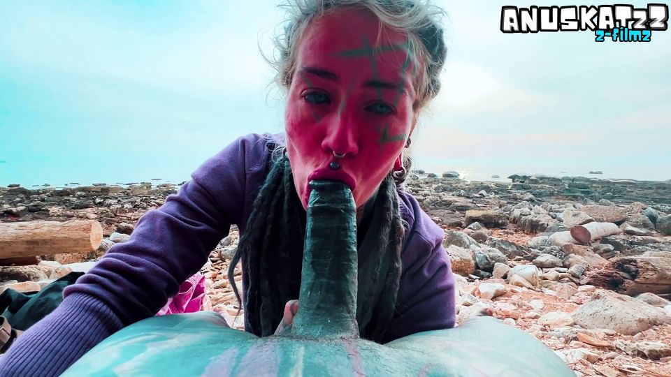 Anuskatzz - Öffentlicher mamada und große ladung esperma im gesicht - FullHD 1080P