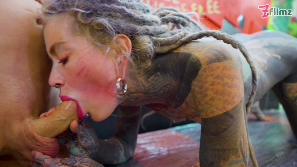 Anuskatzz - Tattoo Customer Gets More Than Ink with Anuskatzz - Anal