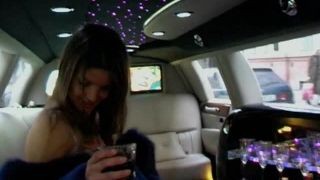 Three girl orgy in a limo