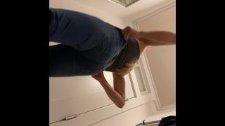 cute blonde girl with nice ass in the fitting room. hidden cam