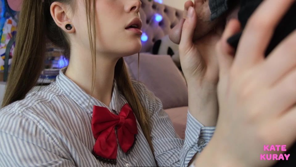 porn clip 7 injection fetish Kate Kuray – Schoolgirl Sucks Cock Closeup, kate kuray on cumshot