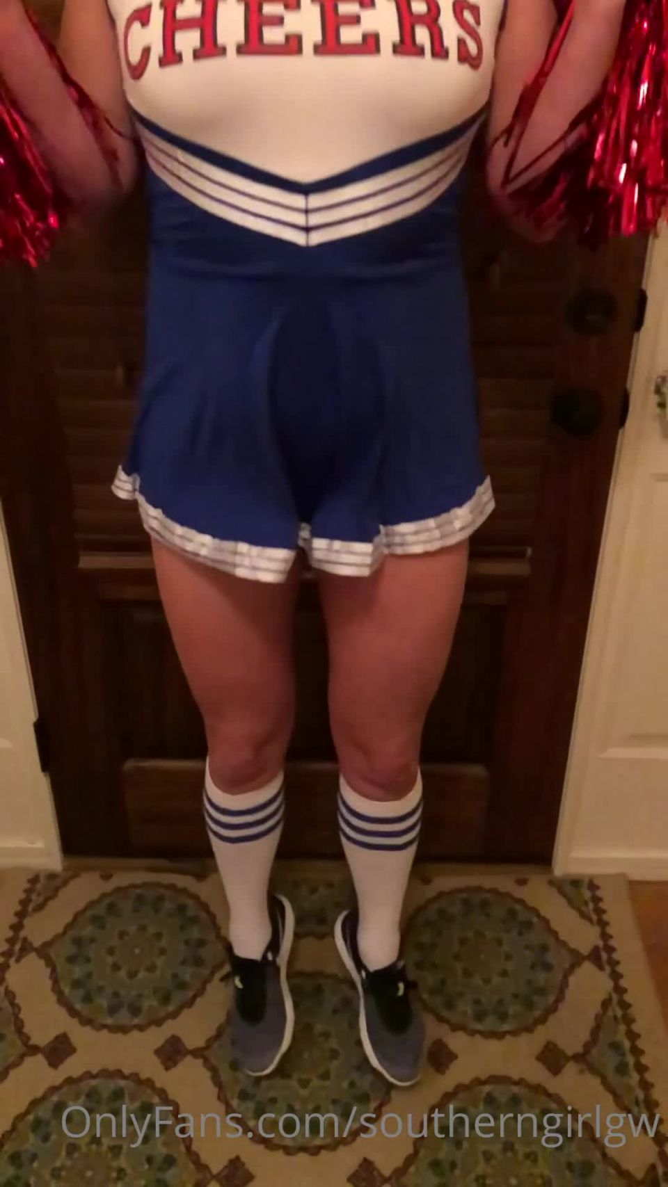 Onlyfans - SouthernGirlGW - Slow Mo Jumping in my Cheerleader Uniform - 02-07-2020