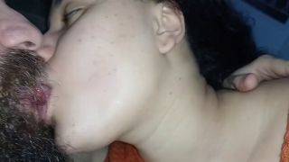 Cumshot pov kissing her nicely with hard dick, she handjob and I cum from horny heat kissing