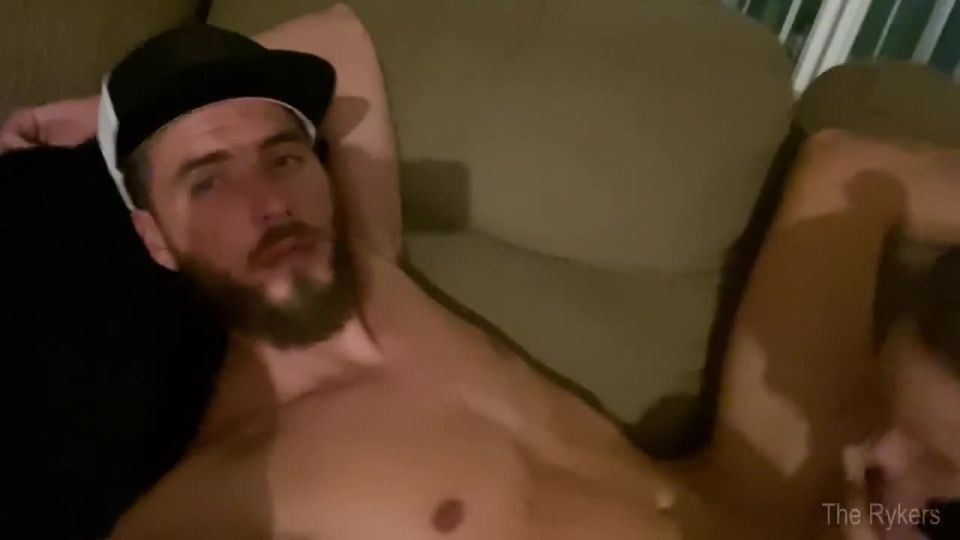 [Amateur] Licking and Fingering His Ass Makes Him Cum Hard!