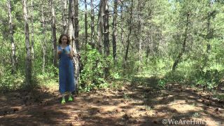 Isabel Stern strips and masturbates in the forest Hairy!