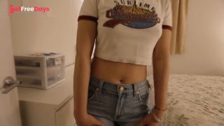 Asian Stepsis Tries On a Sexy Outfit, Fucks Hard and Gives a Blowjob Before Getting Covered in Cum