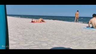 Sharing My Girl With a Stranger On The Public Beach  Threesome W...