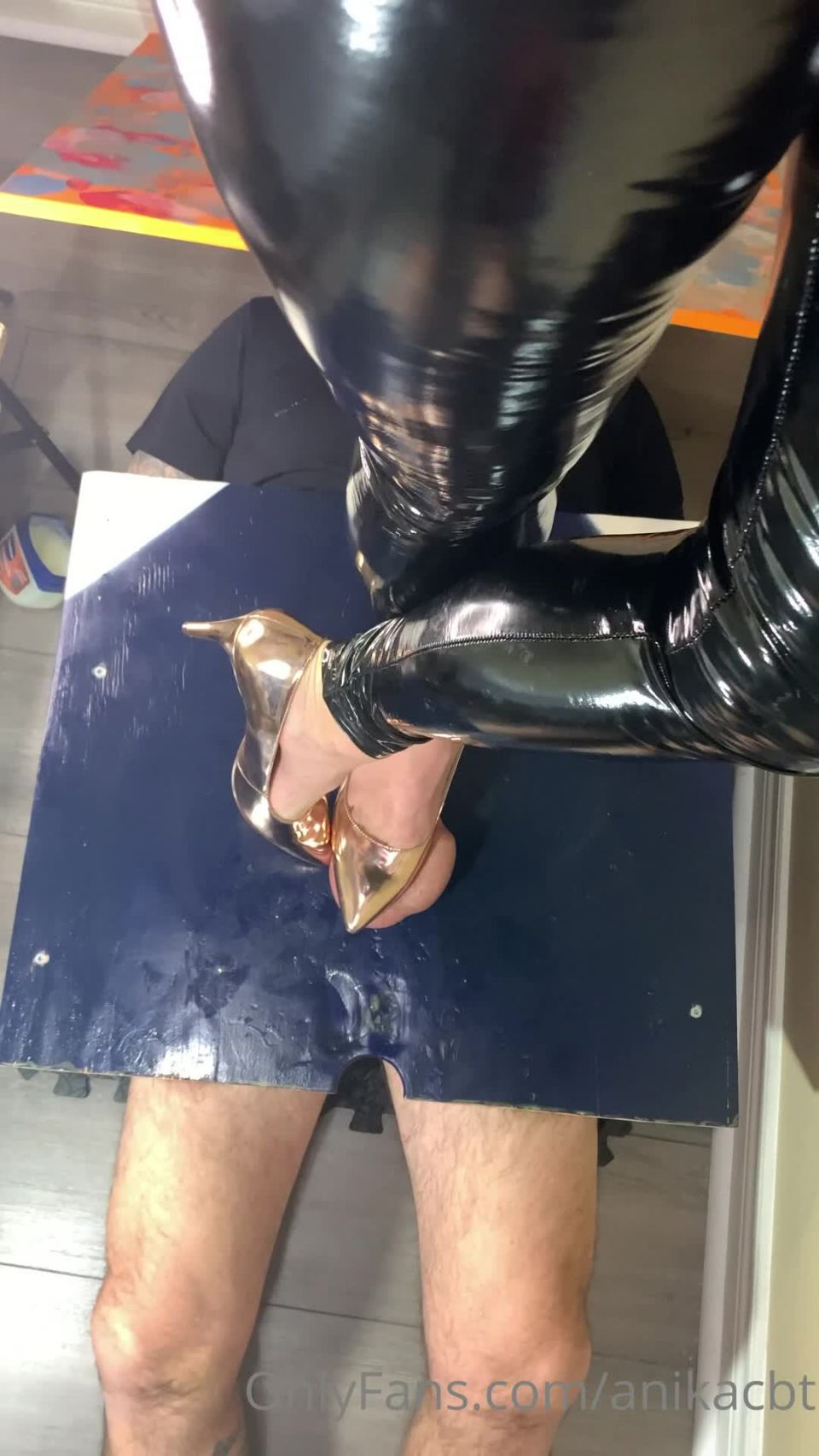 Onlyfans - Goddess Anika - anikacbt - anikacbtStepped on this bitch this morning  I love my feet in these pretty gold pum - 18-11-2021