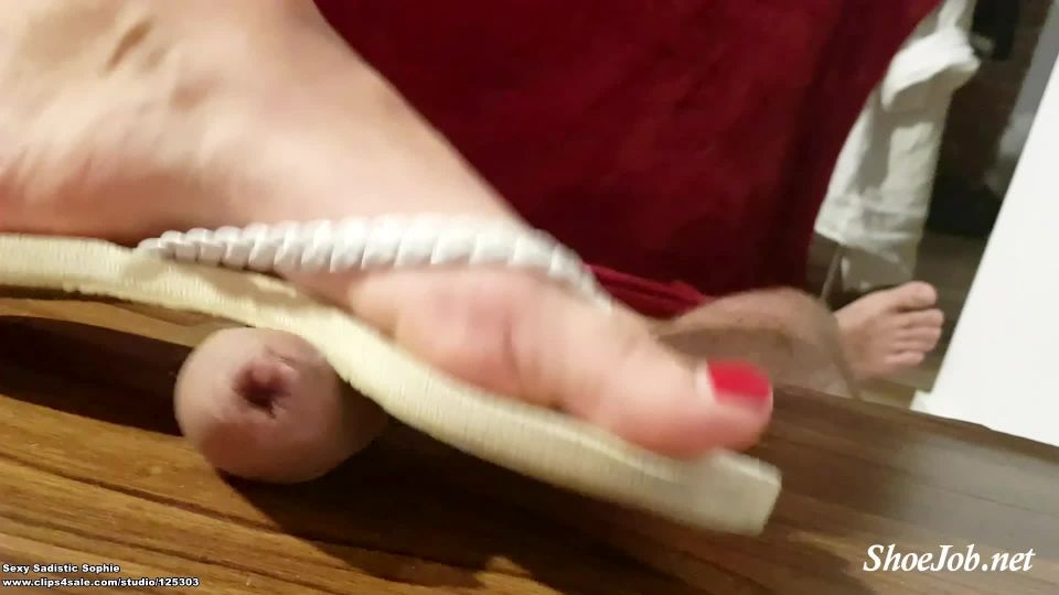 Small Penis Trampling – Cum Under My Flip Flops – Sexy Sadistic Sophie!!!