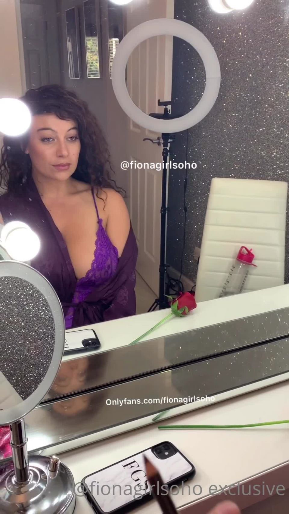 FionaGirlSoho () Fionagirlsoho - mirror mirror on the wall wearing my sexy purple lace bodysuit can you spot s 30-05-2020