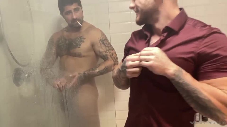 William Seed & Ryan Bones in shower gay 