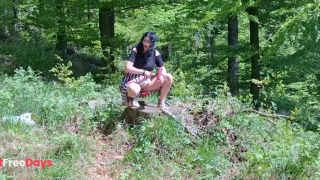 Masturbation outdoor
