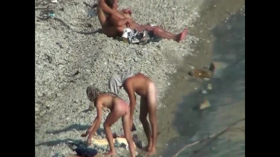 free porn video 25  They had fun while all alone on the beach, hidden camera on webcam