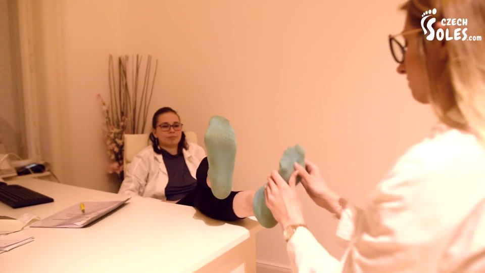 Czech SolesFoot Massage Bossing Of Her Secretary (Office Foot Domination, Office Feet, Boss Feet, Lesbian Feet) - 1080p